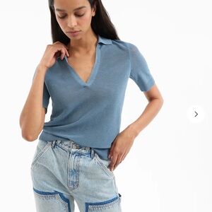 Veronica Beard Issa Polo Lake mist XS